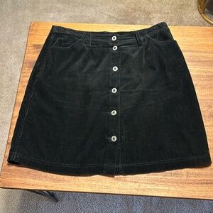 Paul Harris Denim 90s Vintage black corduroy skirt
